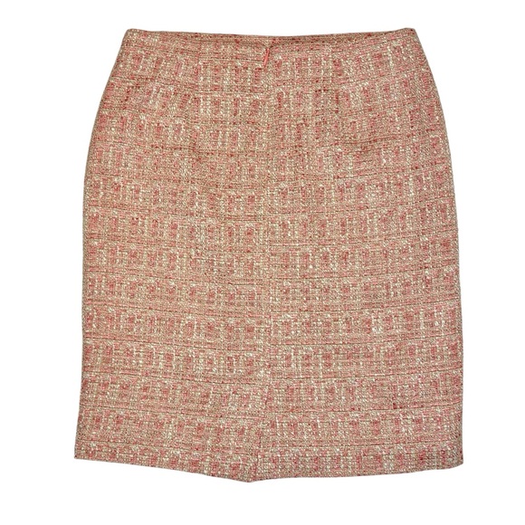 Talbots Pink Tweed Pencil Skirt - Picture 2 of 4